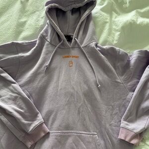 Lonely Ghost purple text me when you get home hoodie